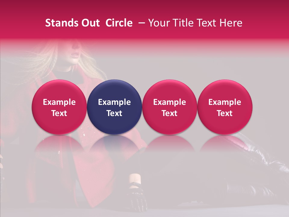 Fashion Pose Hip PowerPoint Template