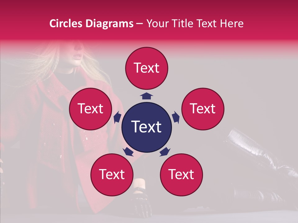 Fashion Pose Hip PowerPoint Template