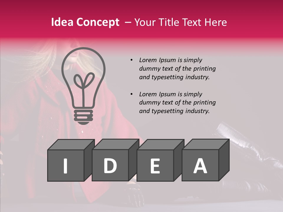 Fashion Pose Hip PowerPoint Template