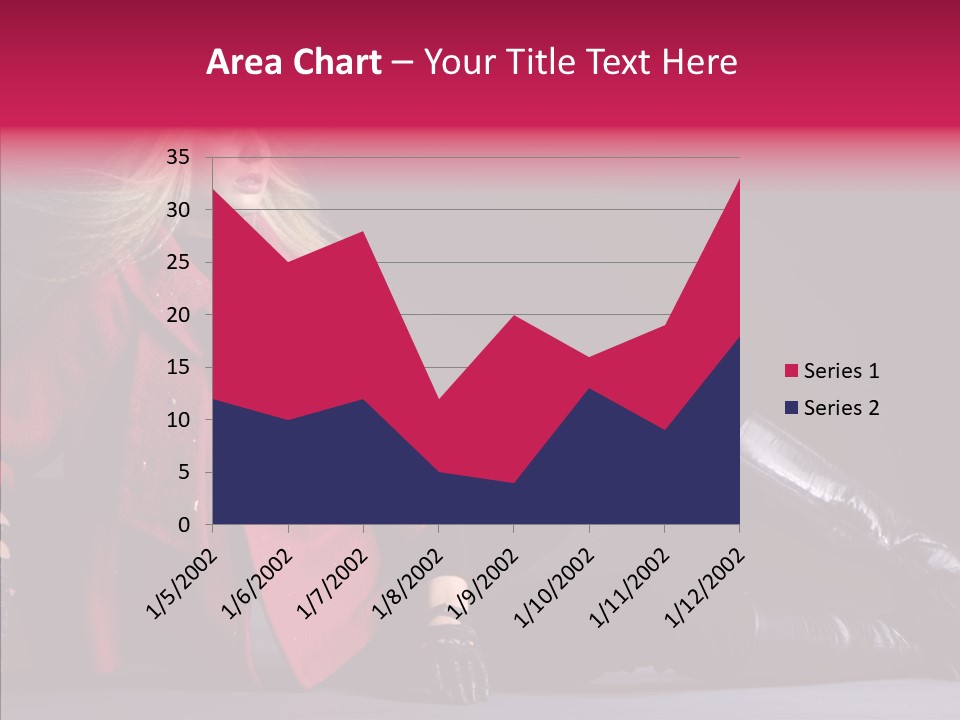 Fashion Pose Hip PowerPoint Template