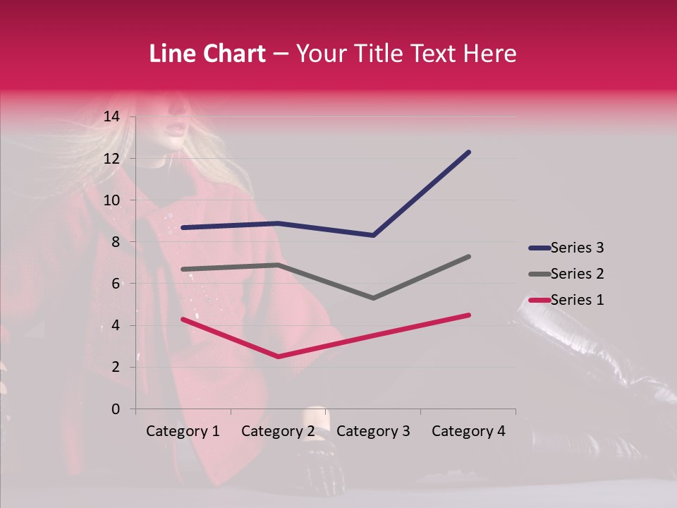 Fashion Pose Hip PowerPoint Template