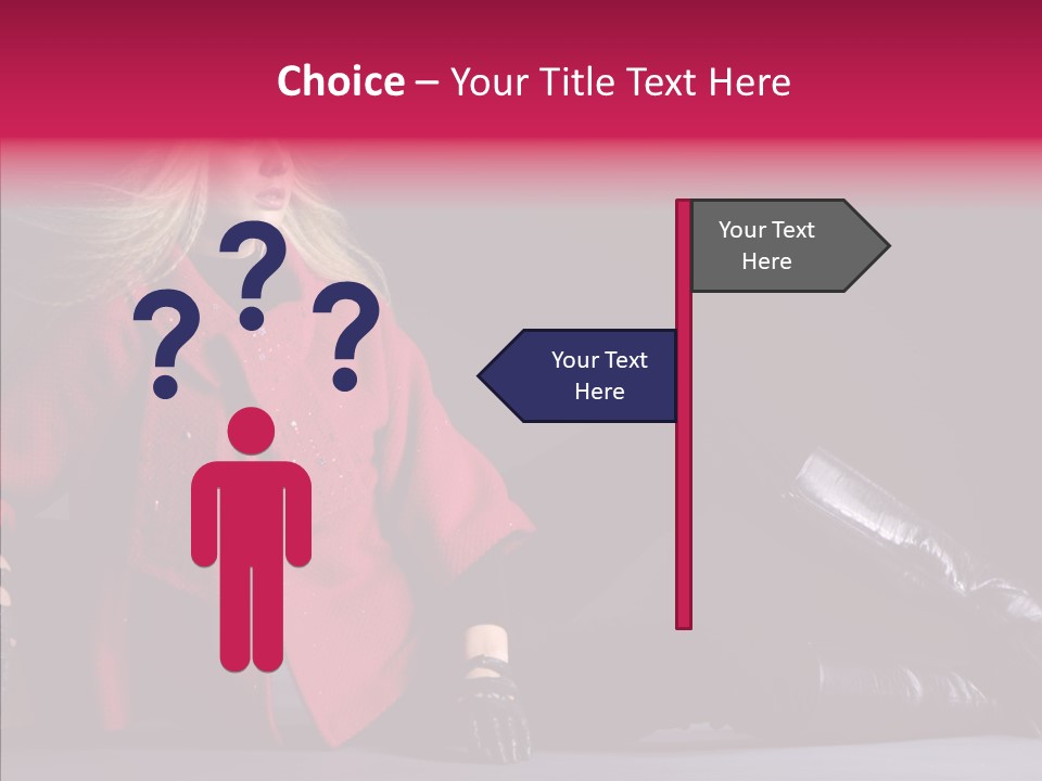 Fashion Pose Hip PowerPoint Template