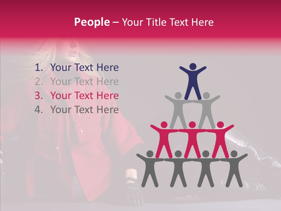 Fashion Pose Hip PowerPoint Template