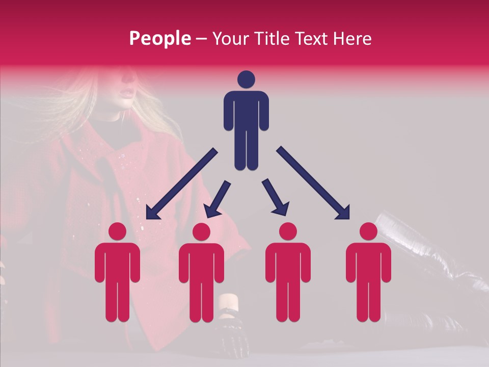 Fashion Pose Hip PowerPoint Template