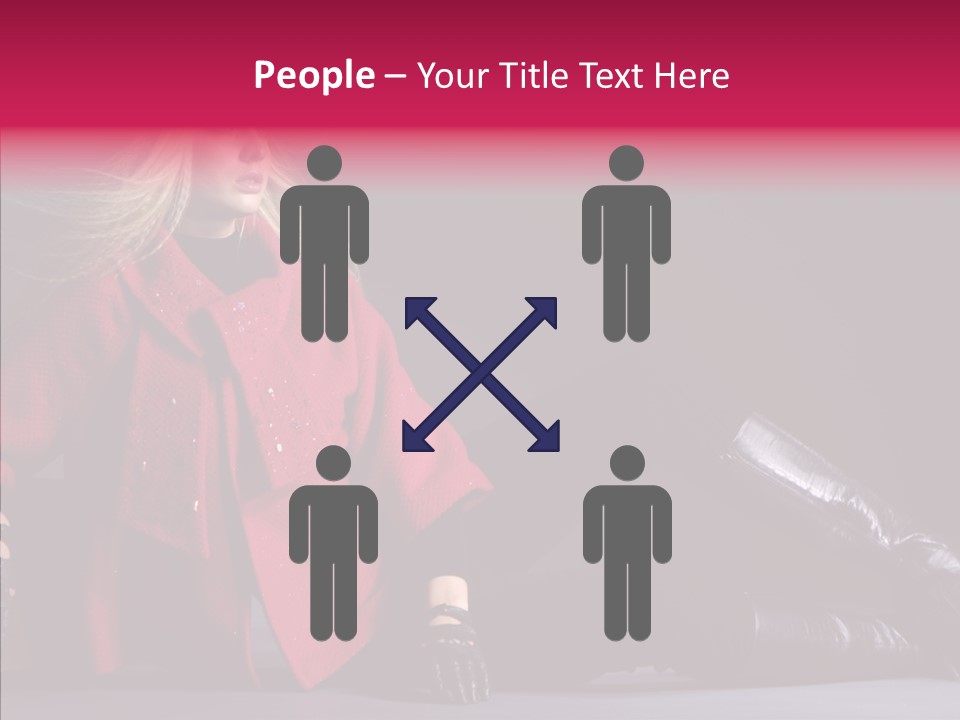 Fashion Pose Hip PowerPoint Template