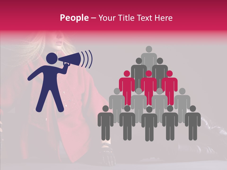 Fashion Pose Hip PowerPoint Template