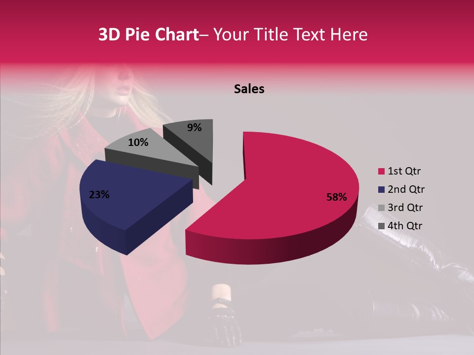 Fashion Pose Hip PowerPoint Template