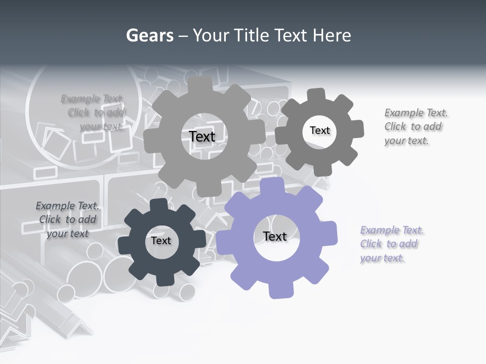 Pipe Aluminum Long PowerPoint Template