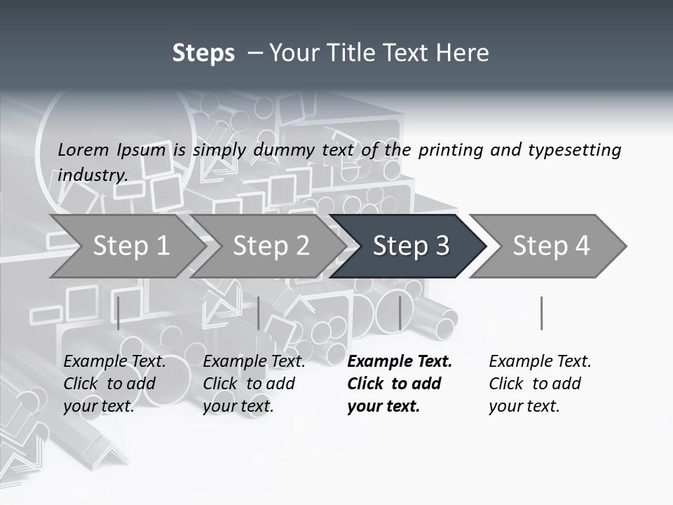 Pipe Aluminum Long PowerPoint Template