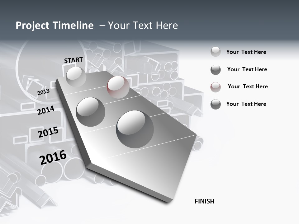 Pipe Aluminum Long PowerPoint Template