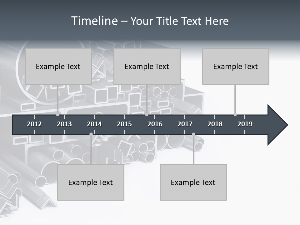 Pipe Aluminum Long PowerPoint Template
