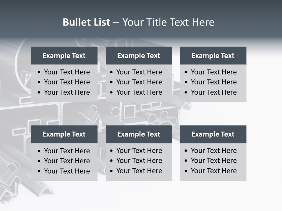 Pipe Aluminum Long PowerPoint Template
