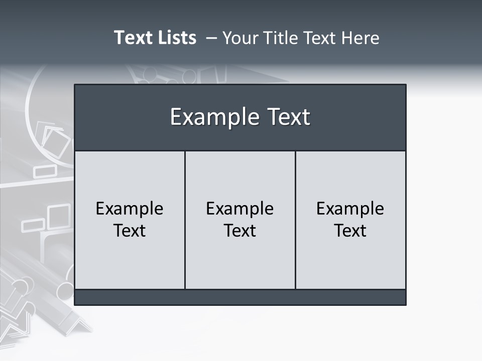 Pipe Aluminum Long PowerPoint Template