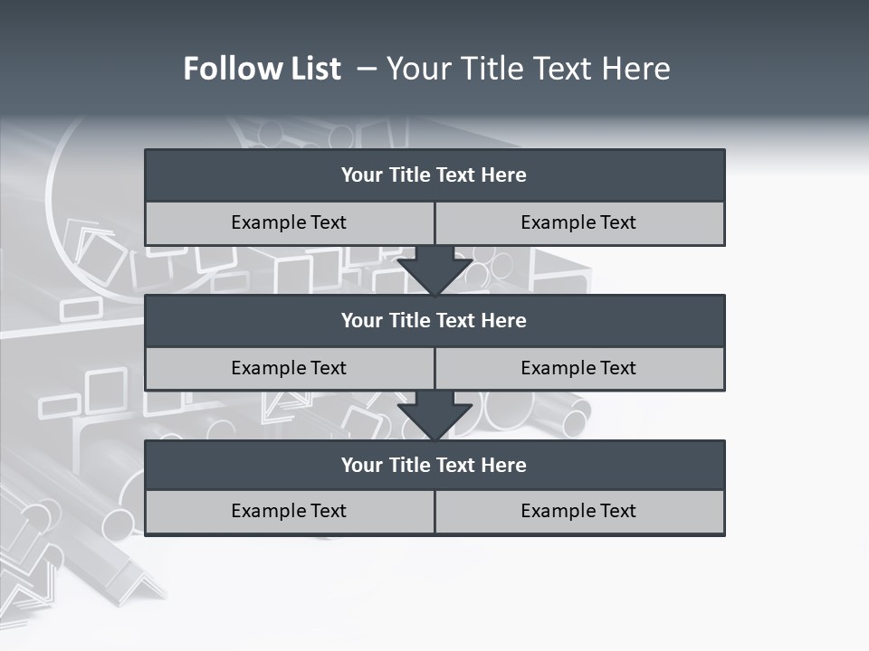 Pipe Aluminum Long PowerPoint Template