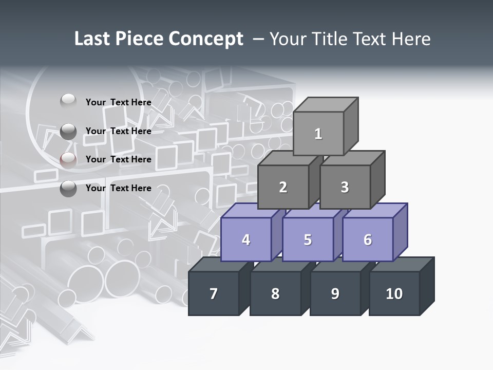 Pipe Aluminum Long PowerPoint Template
