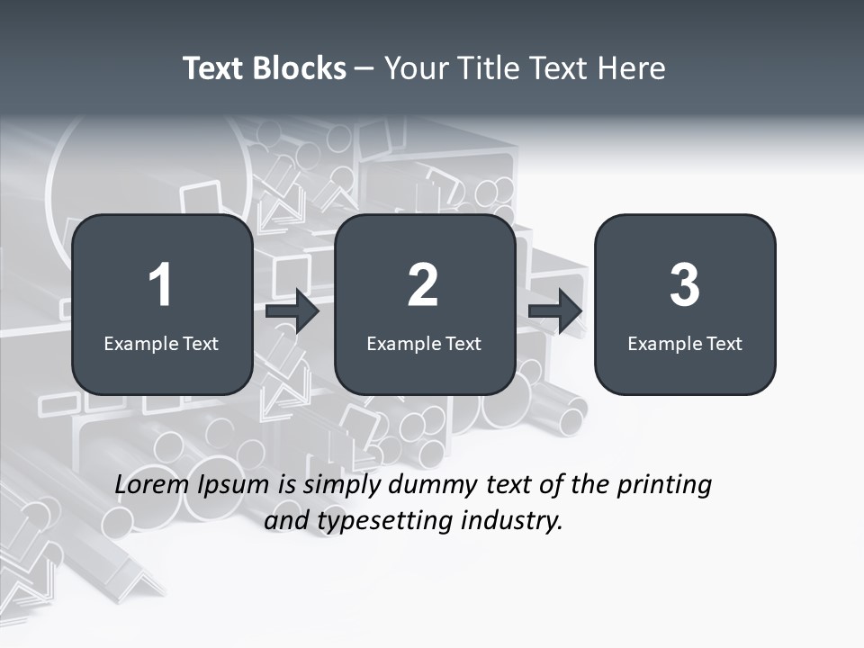 Pipe Aluminum Long PowerPoint Template