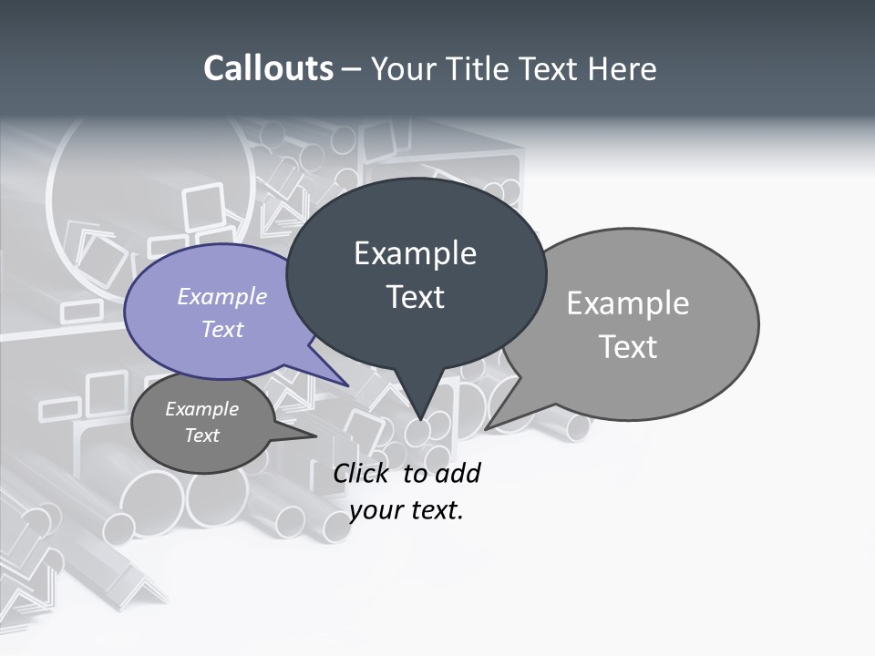 Pipe Aluminum Long PowerPoint Template