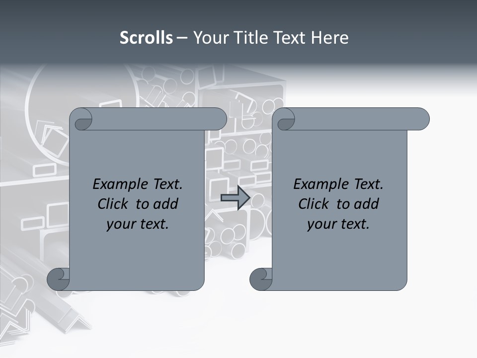 Pipe Aluminum Long PowerPoint Template