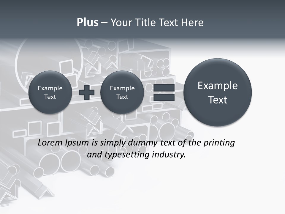 Pipe Aluminum Long PowerPoint Template