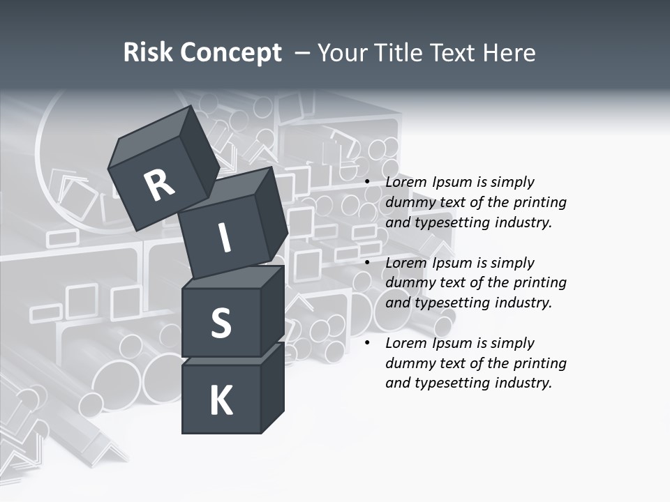 Pipe Aluminum Long PowerPoint Template