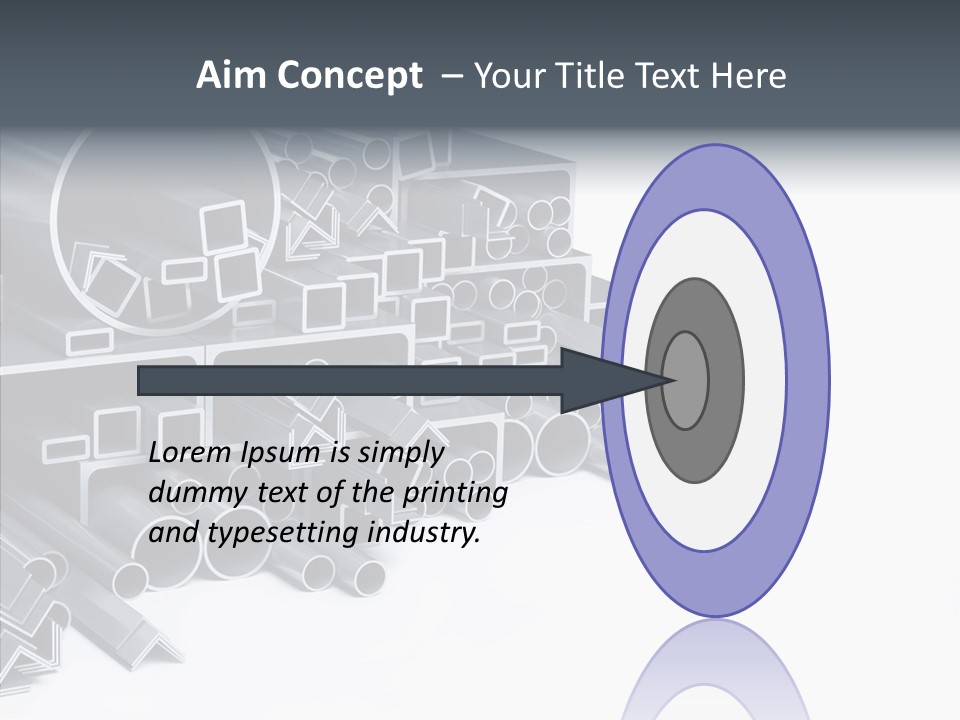 Pipe Aluminum Long PowerPoint Template