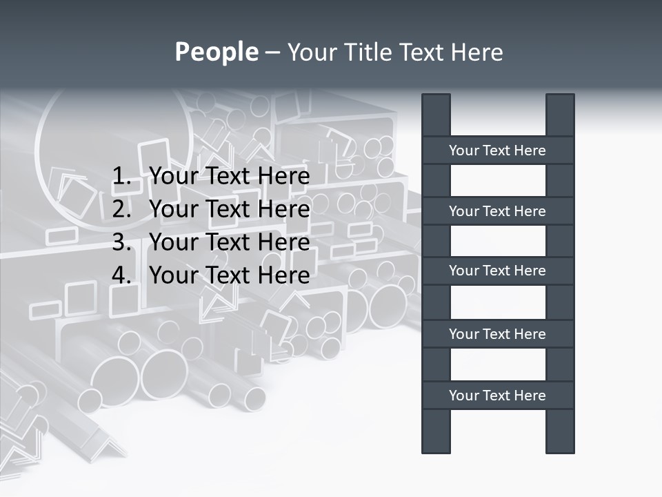 Pipe Aluminum Long PowerPoint Template