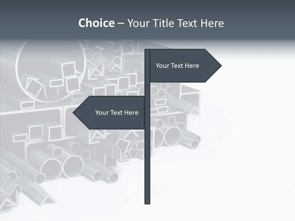 Pipe Aluminum Long PowerPoint Template
