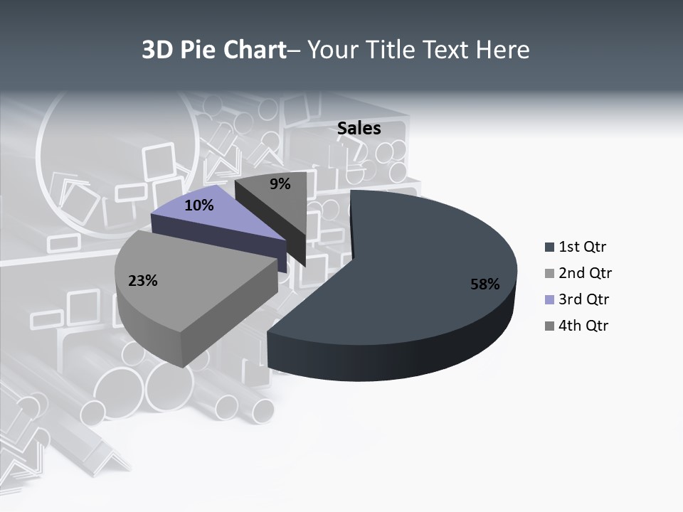 Pipe Aluminum Long PowerPoint Template