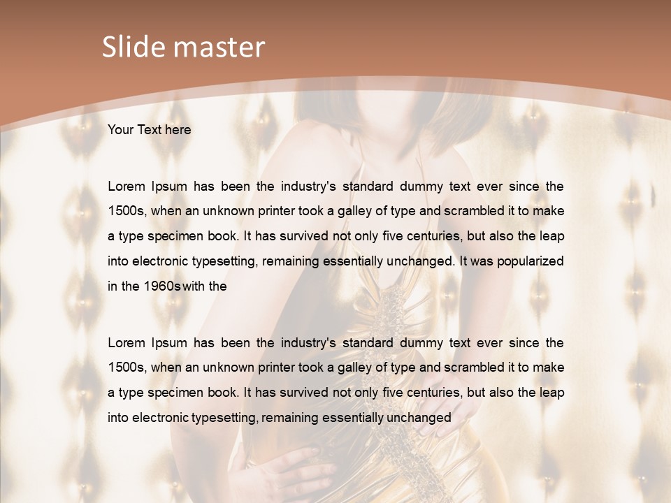 Erotica Body Couch PowerPoint Template