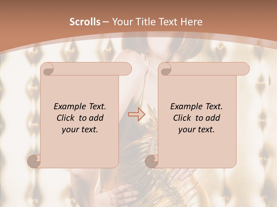 Erotica Body Couch PowerPoint Template