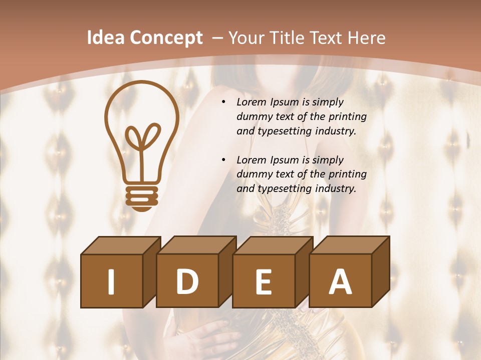 Erotica Body Couch PowerPoint Template