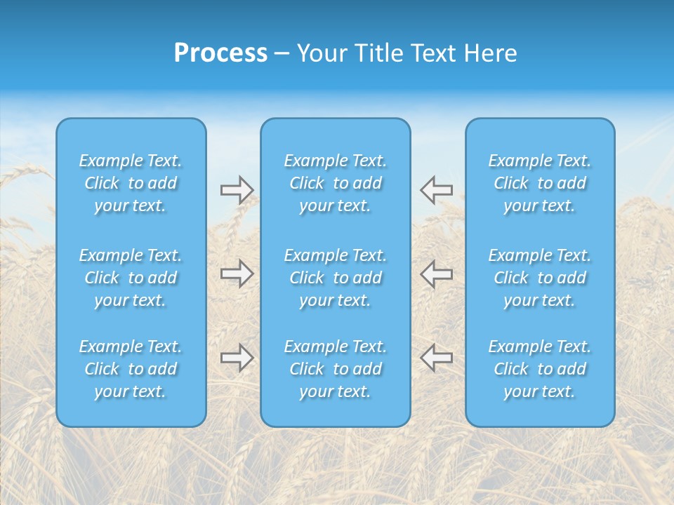 Agricultural Golden Spikelet PowerPoint Template