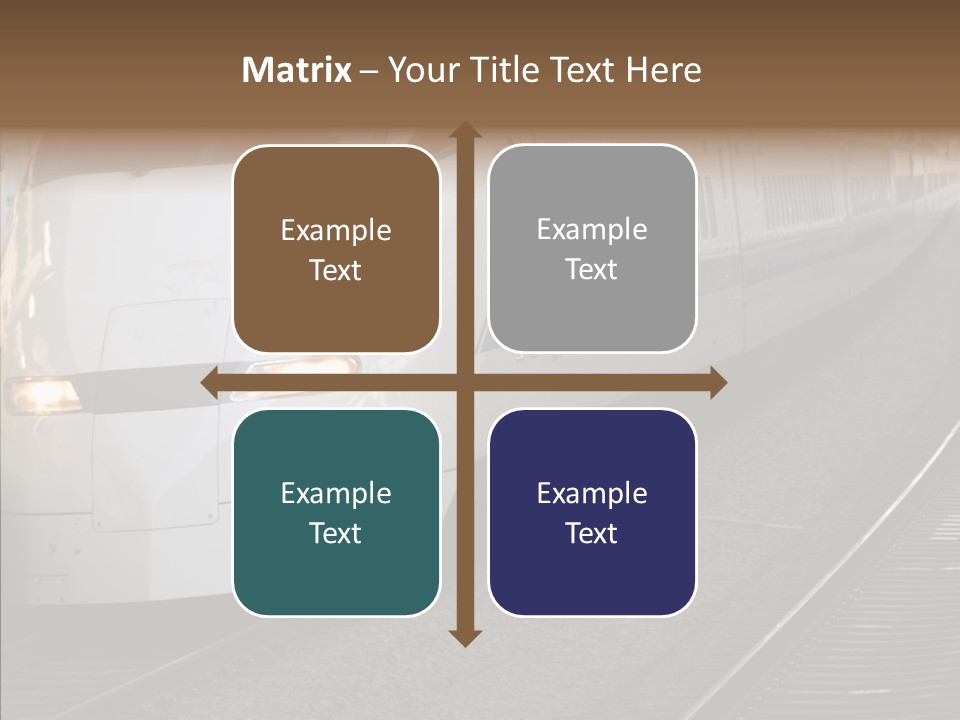 Train Kodama Fast PowerPoint Template
