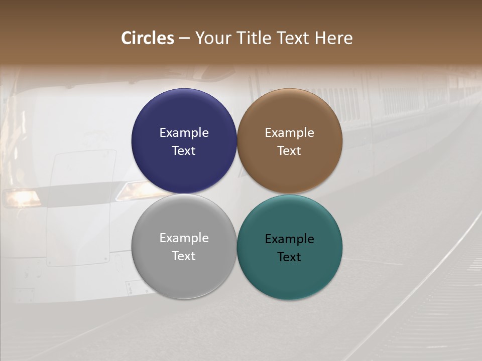 Train Kodama Fast PowerPoint Template