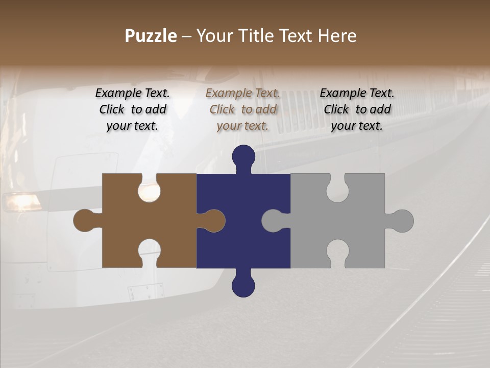 Train Kodama Fast PowerPoint Template