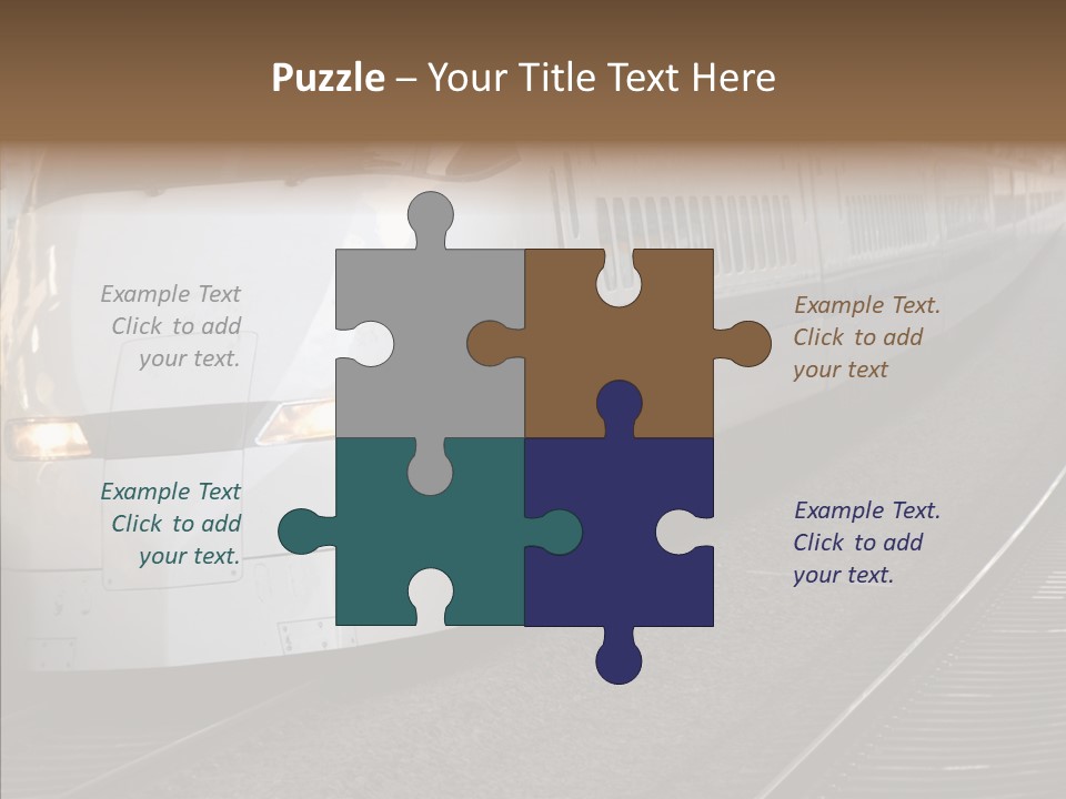 Train Kodama Fast PowerPoint Template