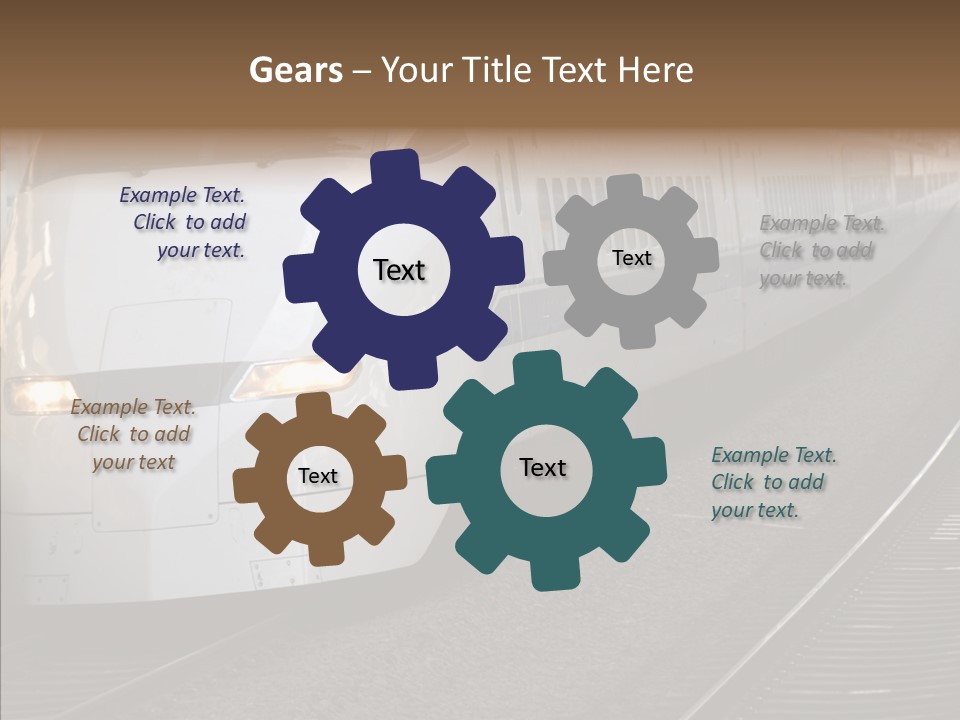 Train Kodama Fast PowerPoint Template