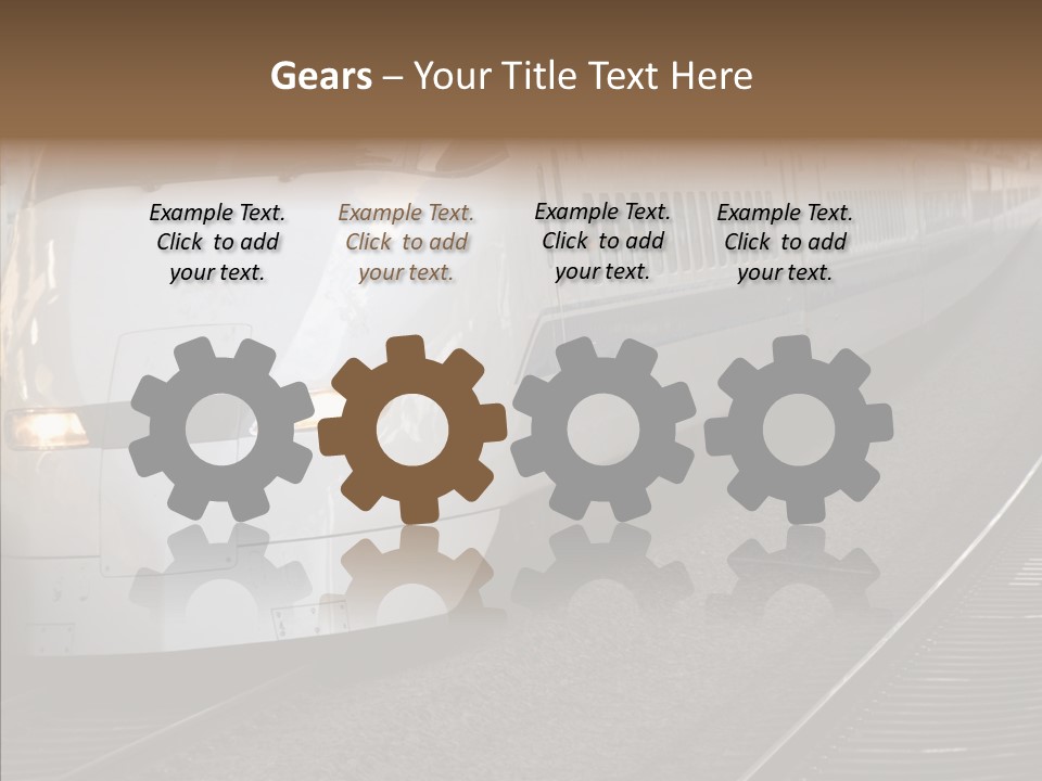 Train Kodama Fast PowerPoint Template