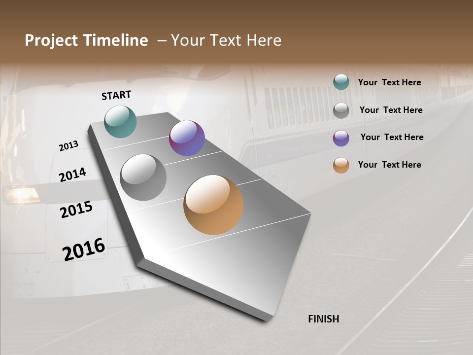 Train Kodama Fast PowerPoint Template