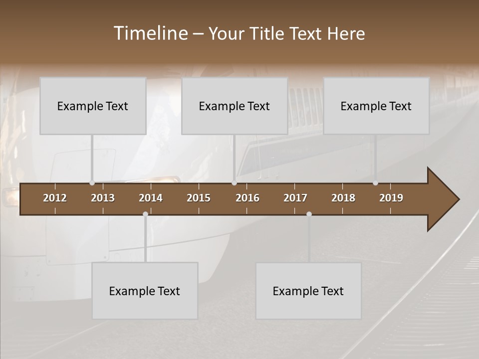 Train Kodama Fast PowerPoint Template