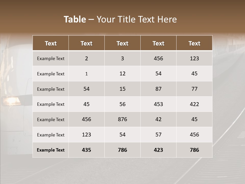 Train Kodama Fast PowerPoint Template