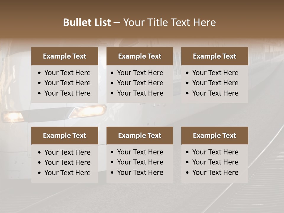 Train Kodama Fast PowerPoint Template