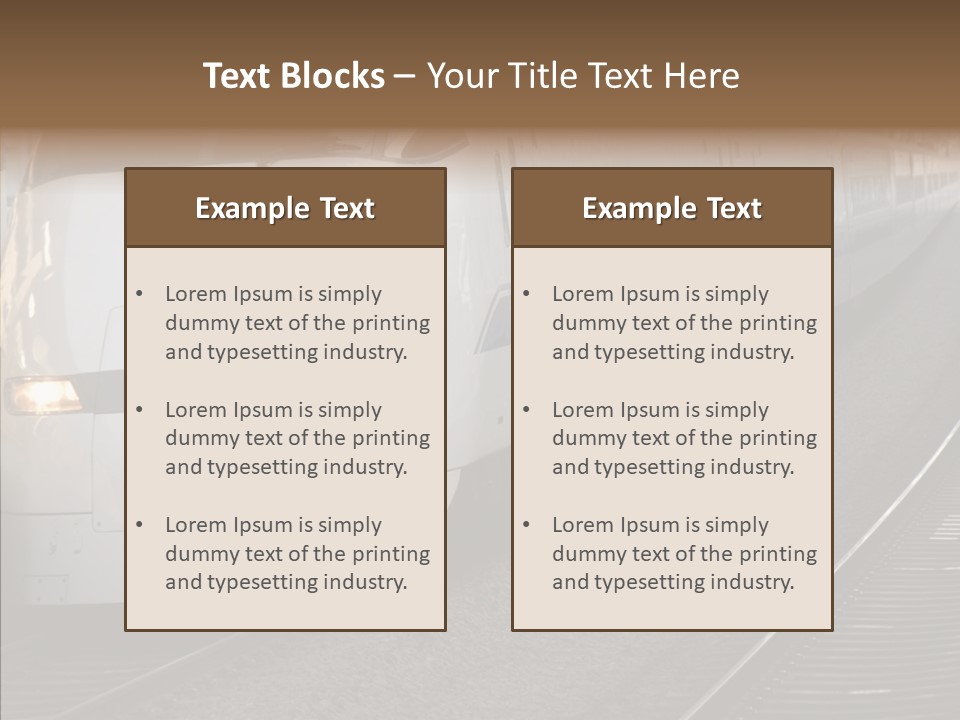 Train Kodama Fast PowerPoint Template