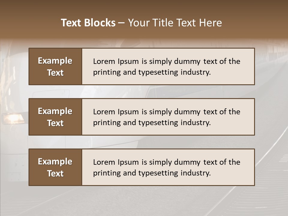 Train Kodama Fast PowerPoint Template