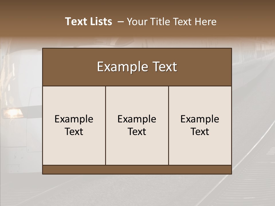 Train Kodama Fast PowerPoint Template