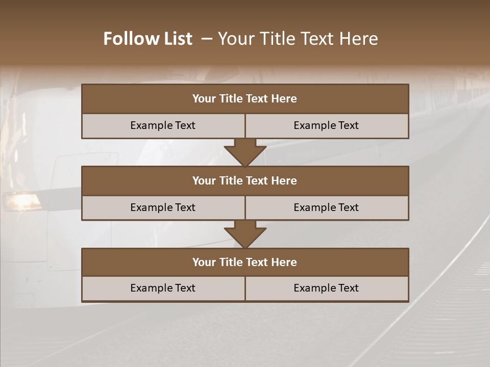 Train Kodama Fast PowerPoint Template
