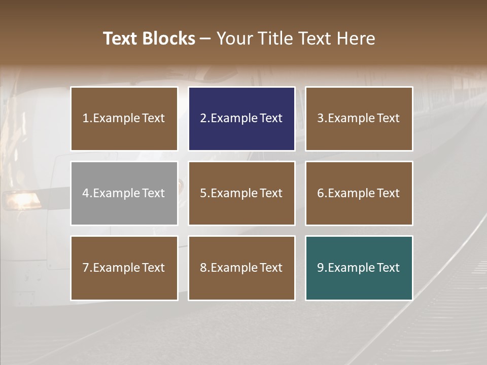 Train Kodama Fast PowerPoint Template