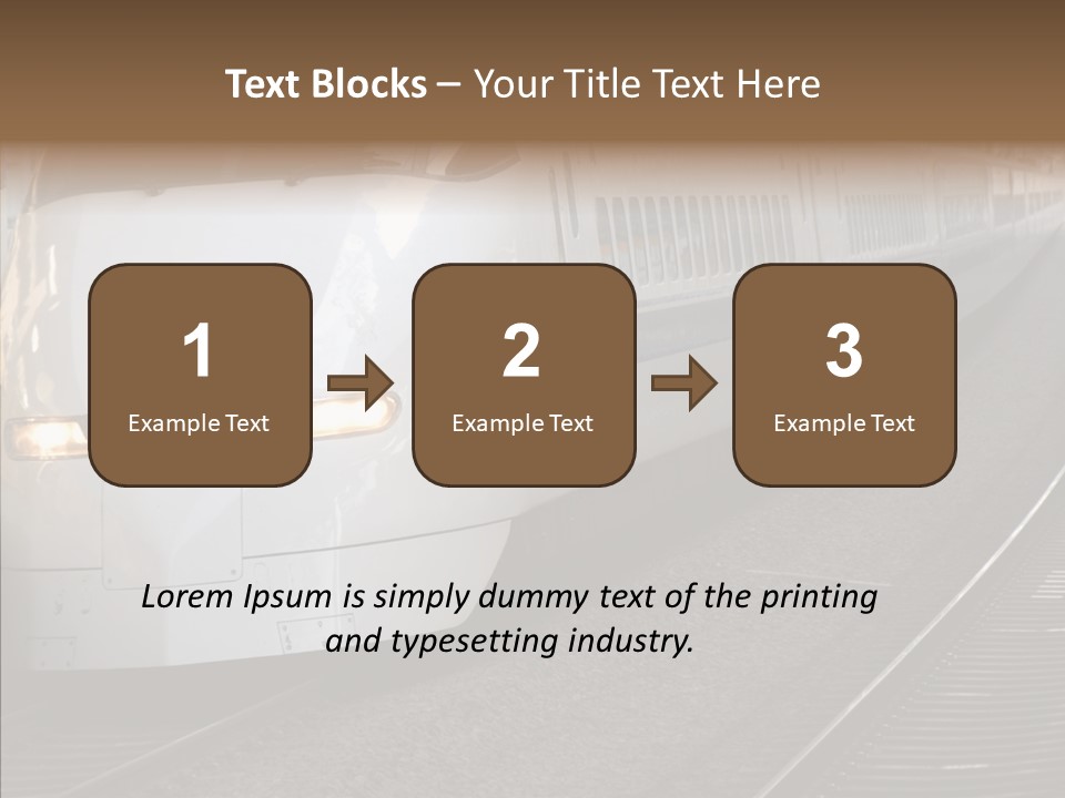 Train Kodama Fast PowerPoint Template