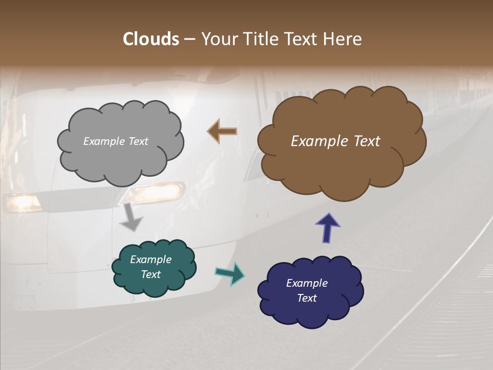 Train Kodama Fast PowerPoint Template