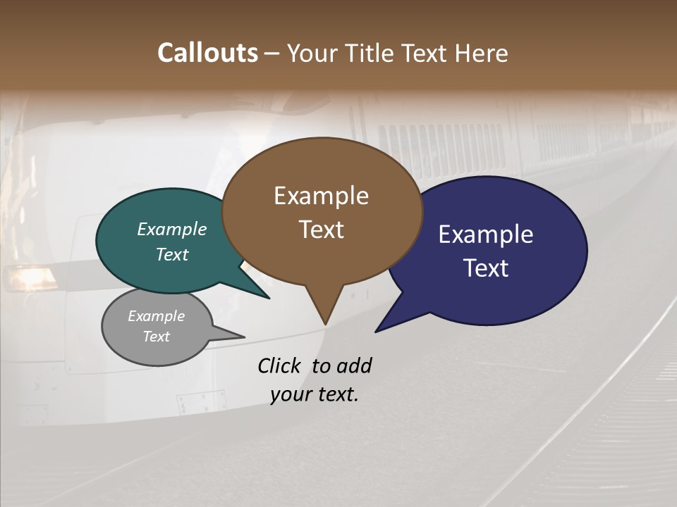 Train Kodama Fast PowerPoint Template